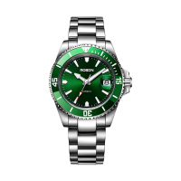 劳士顿(ROSDN)手表男潮流时尚商务防水男士钢带自动机械表带日历男表2657G