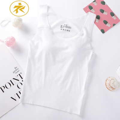 Ideamini长款发育期小背心任意剪莫代尔少女孩文胸青春期女童无痕套头内衣抹胸