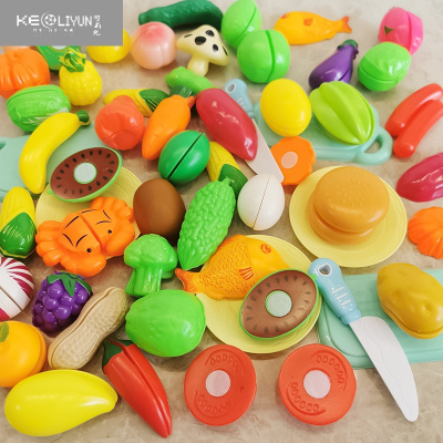 敬平果蔬切切乐玩具过家家切水果蔬菜儿童厨房套餐男孩女孩礼物切切看
