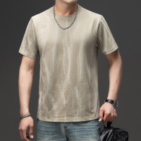 休闲品质潮牌圆领短袖男士夏季透气韩版青年潮流帅气亲肤上衣