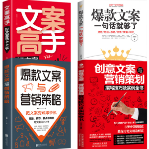 全4册 创意文案与营销给平凡日常的礼物+文案高手+文案一句话就够了 文案与营销策略 文案写作范例技巧生重要之事励