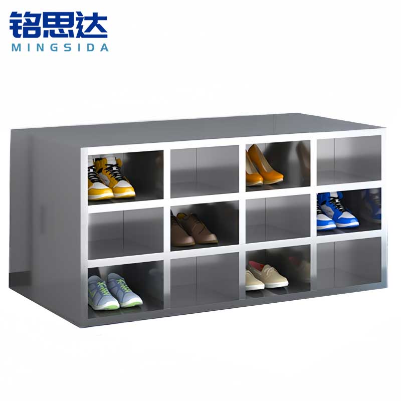 铭思达不锈钢鞋柜双面24格个