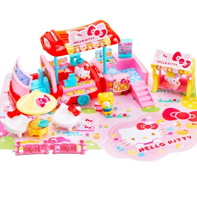 hello哈喽kitty凯蒂猫玩具女孩过家家公主套装仿真家居房子厨房快餐车KT-50060