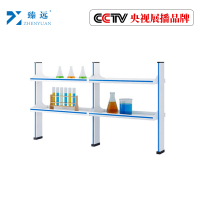 臻远操作台实验台化学试验桌 铝玻中央试剂架/米