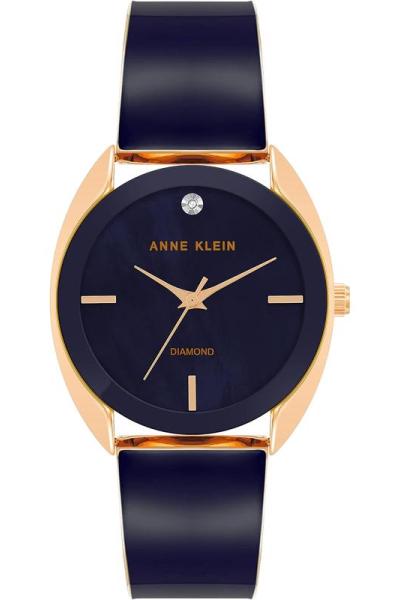 Anne Klein手表女防水日历夜光防刮石英圆形表盘34毫米表径