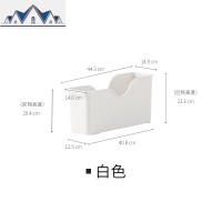 厨房带滑轮锅盖架置物架塑料锅具收纳架收纳盒储物架 三维工匠