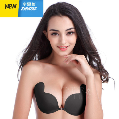 格格家新款少女聚拢薄款胸贴乳贴无肩带无痕美背婚纱隐形内衣卓思哲