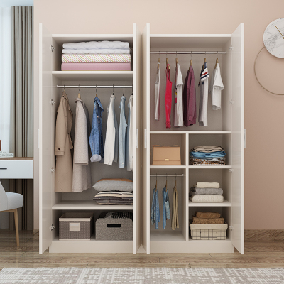 欧若凡衣柜现代简约经济型实木板式出租房学生卧室衣橱家用简易木质