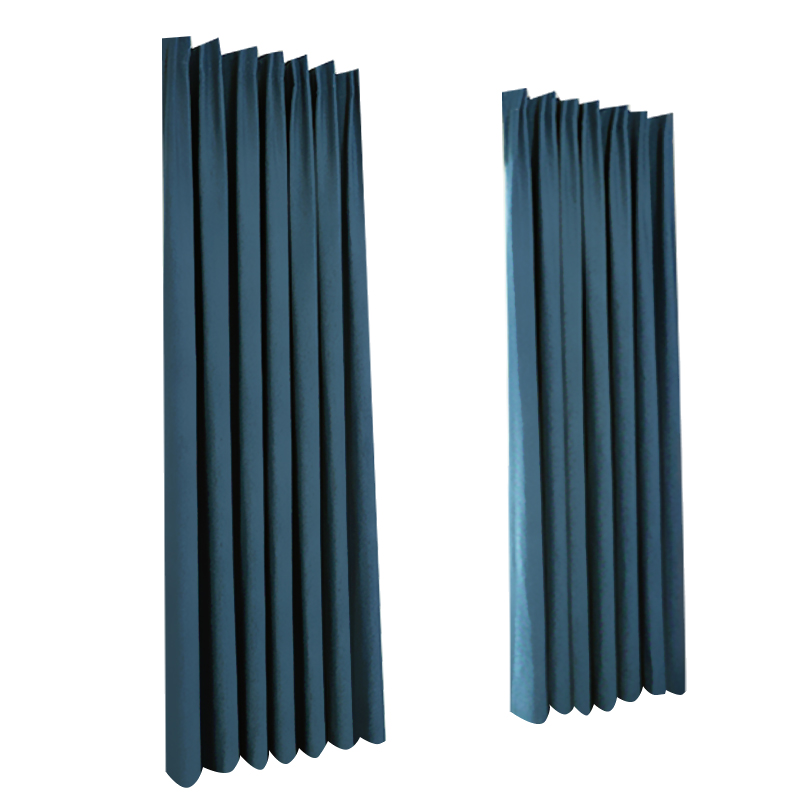 比韩 卧室客厅阳台遮光帘遮阳布艺窗帘多色可选6*2.6米 6米布 副