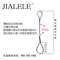 JIALELE 钢丝绳 (直径24毫米x6米)根