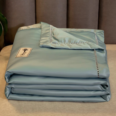 可机洗天丝夏凉被空调被夏季夏被四件套冰丝双人夏天薄被子_200