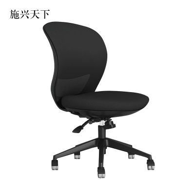 施兴天下工作椅电脑椅人体工学升降转椅写字椅黑框黑网(无扶手款)