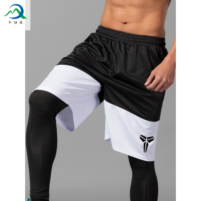 厂家直销-宽松篮球五分运动短裤沙滩街球科比训练健身裤AJ23球裤女过膝男迈诗蒙