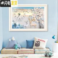 三维工匠十字绣2019年新款钻石画满钻客厅时间钟表时钟自己手工水晶钻表 满钻[140*90cm][赠机芯+精准指针]