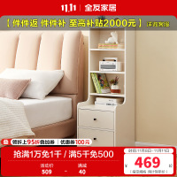 全友家居奶油风一柜多用加高储物柜床头柜1