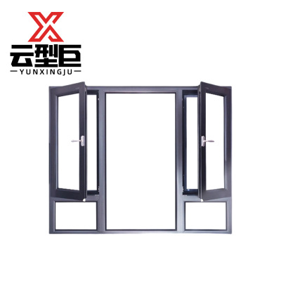 云型巨 断桥铝窗户 定制 平方米
