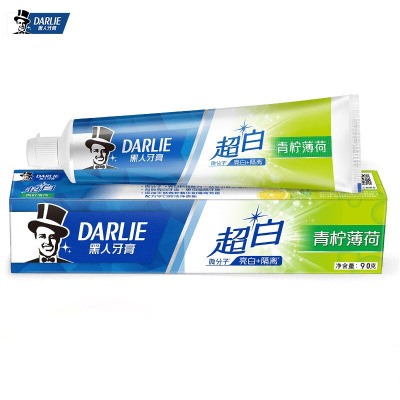 黑人超白牙膏青柠薄荷90g清新口气——默认尺寸