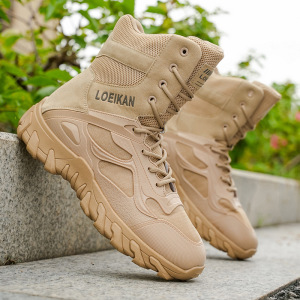 新款秋冬高帮男靴百搭英伦风马丁靴户外潮流运动登山鞋男