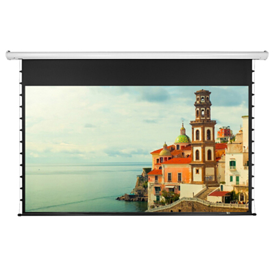 经科JK电动拉线投影幕布拉绳幕G-100s玻纤幕106寸16:10带黑边