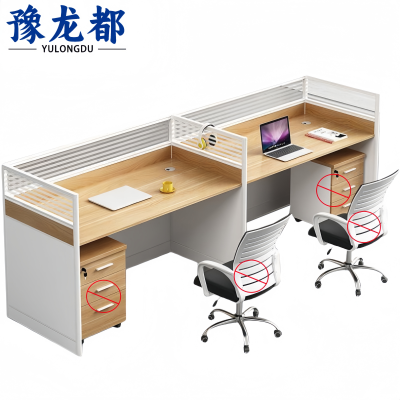 豫龙都屏风桌 双人张