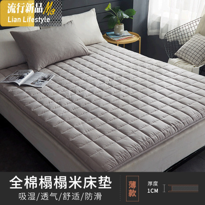 棉榻榻米床垫学生宿舍褥子单人保护垫被家用软垫1.5地铺睡垫1.2 三维工匠