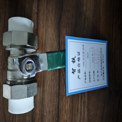 智铁 PPR双活接球阀 DN25 个