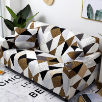 弹力懒人沙发套罩通用型全包萬能套简约布艺沙发垫全盖布 銮金 S码(沙发长度90-140cm适用)一般适合单人位