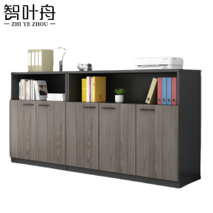 智叶舟木质办公柜五门200*40*120cm台