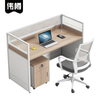 伟樽屏风工位单人位带柜椅120*60*110cm套