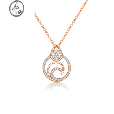 JiMi项链女银银轻奢小众时尚简约高级设计感洋溢锁骨链生日礼物送女友