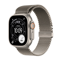 MF0G4CH/B Apple Watch Ultra3 蜂窝 49毫米原色钛金属表壳 原色钛金属米兰尼斯表带-L