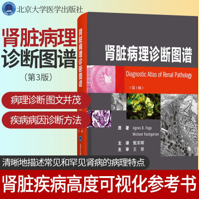 肾脏病理诊断图谱第3三版肾脏病理诊断图谱第3版病理诊断肾脏病学病理诊断学北京大学医学出版社甄军晖病理学肾