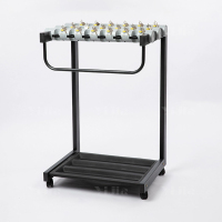 翌嘉YJ4122862 雨伞架大容量伞架商用酒店铁艺含锁雨伞收纳架 加高款18头