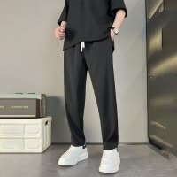 裤子男高街潮ins潮牌九分裤直筒休闲长裤春秋潮流韩版