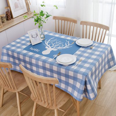木儿家居餐桌布北欧轻奢防水防油免洗ins风网红长方形台布布艺茶几垫桌垫