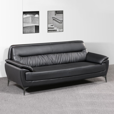 绵冠MIANGUAN办公沙发组合沙发接待沙发商务沙 发三人位 2020*820*810mm 西皮