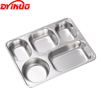 DYINUO 304不锈钢餐盘 五格 个
