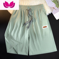 七斓冰丝短裤男夏季透气五分裤子青春时尚潮牌微弹宽松男生运动休闲裤