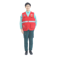 燕舞BD2EX323231R1F通用服务队马甲160-185(计价单位:件)红色