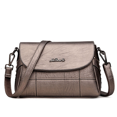 小亚天真皮女包包2020新款潮百搭中年女士妈妈包羊皮小包单肩斜跨小方包