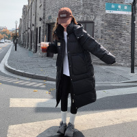 冬季新款棉服女韩版宽松中长过膝羽绒棉衣小个子活帽加厚棉袄外套