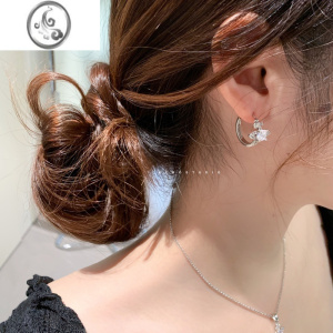 JiMi[记忆商店]西太后土星星球满钻镶嵌镀金开口戒指时尚宇宙几何