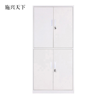 施兴天下钢制资料柜档案柜财务凭证柜带锁储物柜铁皮柜书柜通双节文件柜