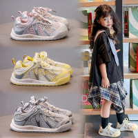 秋季新款儿童男童运动鞋女童休闲板鞋网面透气轻便学生跑步鞋