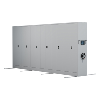 臻远 ZY-MJJA-41 智能密集架移动式档案柜钢制轨道智能密集柜 通门 一列6组