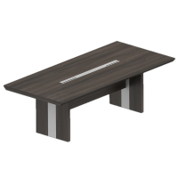 巴洛卡板式会议桌2.4米会议桌培训桌MM10124胡桃色