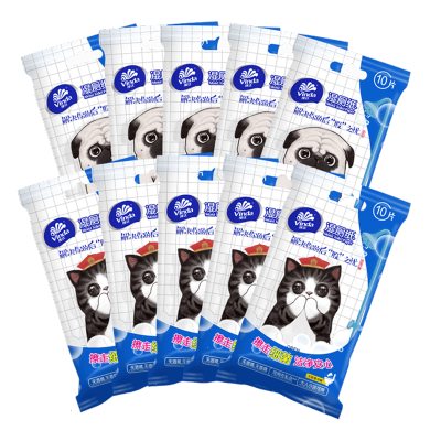 维达(Vinda)吾皇湿厕纸便携随身装湿纸巾成人卫生湿巾纸10片x10包