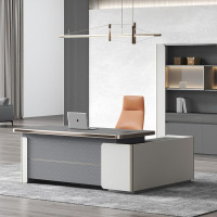 创世人 简奢系列老板桌班台总裁办公桌主管桌2.0m