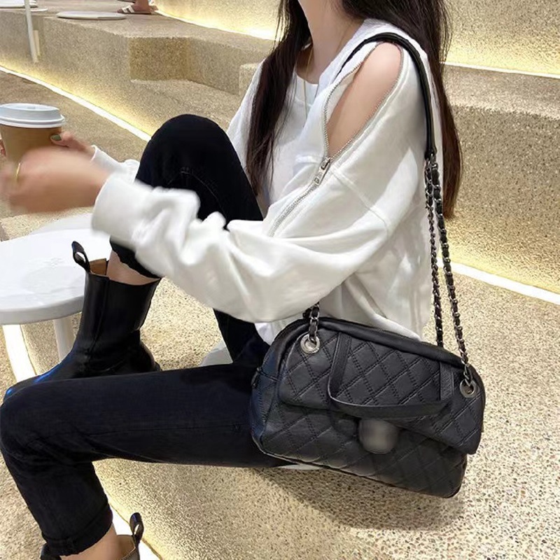 秋冬季长袖露肩拉链卫衣女宽松韩版圆领薄款T恤女士外套上衣女装
