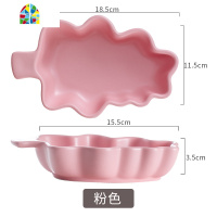 北欧碗陶瓷家用创意儿童好看可爱餐具网红ins套装沙拉碗异形碟子 FENGHOU 墨绿色圣诞树碗(木手把)